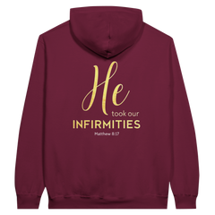 Premium Unisex Hoodie | He Took Our Infirmities -Matthew 8:17-