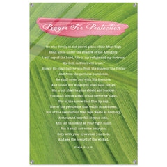 Contemporary Acrylic Print | Prayer for Protection ~Psalm 91:1-8~ (2 Designs - Leaf)