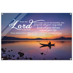 Contemporary Acrylic Print |  The Lord Heals, Forgives And Redeems ~Psalm 103:2-4~