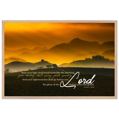 Museum-Quality Premium Wooden Framed Poster | Your Healing Shall Spring Forth Speedily ~Isaiah 58:8~