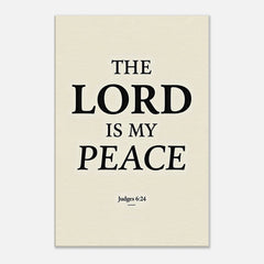 Premium Gallery Wrapped Canvas: The Lord Is My Peace (Judges 6:24)