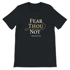Premium Unisex Crewneck T-shirt | Fear Thou Not -Isaiah 41:10-