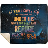 MeditateHealing.com | Bible Verses Premium Sherpa Mink Blanket