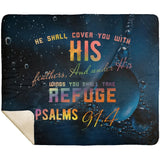 MeditateHealing.com | Bible Verses Premium Sherpa Mink Blanket