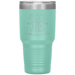 Bible Verses 30oz Stainless Steel Vacuum Insulated Tumbler - Psalm 61:2 Design 2