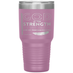 Bible Verses 30oz Stainless Steel Vacuum Insulated Tumbler - Psalm 73:26 Design 20