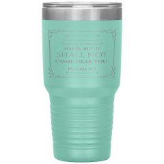 Bible Verses 30oz Stainless Steel Vacuum Insulated Tumbler - Psalm 91:7 Design 7