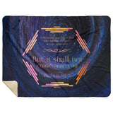 Bible Verses Premium Mink Sherpa Blanket - It Shall Not Come Near You ~Psalm 91:7~ Design 3