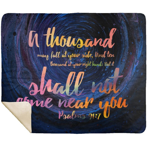 MeditateHealing.com | Bible Verses Premium Sherpa Mink Blanket