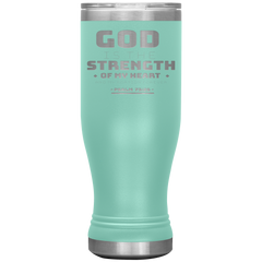 Bible Verses Boho 20oz Stainless Steel Vacuum Insulated Tumbler - Psalm 73:26 Design 12