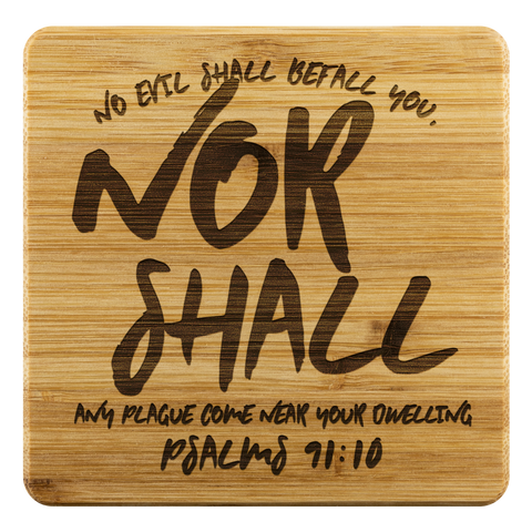 MeditateHealing.com | Pure Bamboo Wood Thick Coasters