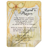 Bible Verses Premium Mink Sherpa Blanket - Lord's Prayer ~Matthew 6:9-13~ (Design: Butterfly 3)