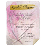 Bible Verses Premium Mink Sherpa Blanket - Lord's Prayer ~Matthew 6:9-13~ (Design: Dreamy 3)