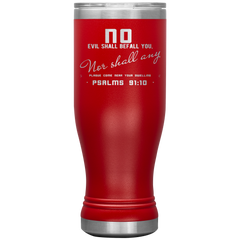 Bible Verses Boho 20oz Stainless Steel Vacuum Insulated Tumbler - Psalm 91:10 Design 4