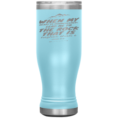 Bible Verses Boho 20oz Stainless Steel Vacuum Insulated Tumbler - Psalm 61:2 Design 14
