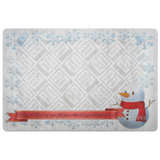 Personalized Custom Photo Anti-Slip Protective Doormat Christmas Theme ~Romans 15:13~ (Design: Snowman 1)