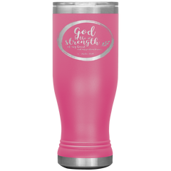 Bible Verses Boho 20oz Stainless Steel Vacuum Insulated Tumbler - Psalm 73:26 Design 9