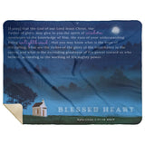 Bible Verses Premium Mink Sherpa Blanket - Greatness of His Power Toward Us ~Ephesians 1:17-19~