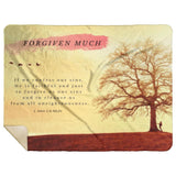 Bible Verses Premium Sherpa Mink Blanket - He Is Faithful And Just To Forgive ~1 John 1:9~