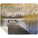 MeditateHealing.com | Bible Verses Premium Sherpa Mink Blanket