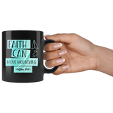 Bible Verses Black Mugs - Matthew 17:20 (Design 18) - Meditate Healing Christian Store