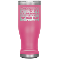 Bible Verses Boho 20oz Stainless Steel Vacuum Insulated Tumbler - Psalm 91:7 Design 1