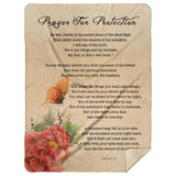 Bible Verses Premium Mink Sherpa Blanket - Prayer for Protection ~Psalm 91:1-8~ (Design: Butterfly 1)