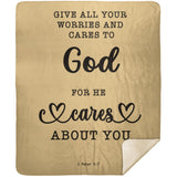 MeditateHealing.com | Bible Verses Premium Sherpa Mink Blanket