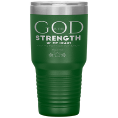 Bible Verses 30oz Stainless Steel Vacuum Insulated Tumbler - Psalm 73:26 Design 18