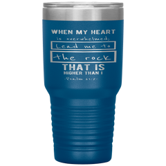 Bible Verses 30oz Stainless Steel Vacuum Insulated Tumbler - Psalm 61:2 Design 5