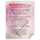 Bible Verses Premium Mink Sherpa Blanket - Prayer for Protection ~Psalm 91:1-8~ (Design: Dreamy 3)