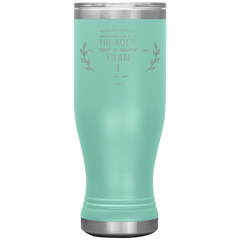 Bible Verses Boho 20oz Stainless Steel Vacuum Insulated Tumbler - Psalm 61:2 Design 10