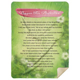 Bible Verses Premium Mink Sherpa Blanket - Prayer for Protection ~Psalm 91:1-8~ (Design: Misty 2)