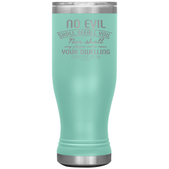Bible Verses Boho 20oz Stainless Steel Vacuum Insulated Tumbler - Psalm 91:10 Design 5