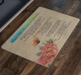 Bible Verses Anti-Slip Protective Doormat Prayer for Provision ~Psalm 23:1-6~ (Design: Butterfly 1)
