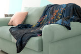 Bible Verses Premium Mink Sherpa Blanket - Take Refuge Under His Wings ~Psalm 91:4~ Design 6