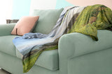 Bible Verses Premium Sherpa Mink Blanket - With His Stripes, We Are Healed ~Isaiah 53:5~