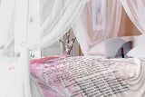 Bible Verses Premium Mink Sherpa Blanket - Prayer for Protection ~Psalm 91:9-16~ (Design: Dreamy 3)