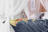 Bible Verses Premium Mink Sherpa Blanket - Prayer for Protection ~Psalm 91:9-16~ (Design: Angel 1)