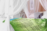 Bible Verses Premium Mink Sherpa Blanket - Prayer for Provision & Protection ~Psalm 23:1-6~ (Design: Misty 2)