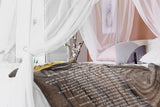 Bible Verses Premium Mink Sherpa Blanket - Prayer for Protection ~Psalm 91:9-16~ (Design: Wood 1)
