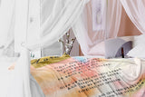 Bible Verses Premium Mink Sherpa Blanket - Lord's Prayer ~Matthew 6:9-13~ (Design: Watercolor 2)