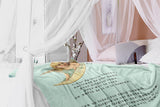 Bible Verses Premium Mink Sherpa Blanket - Lord's Prayer ~Matthew 6:9-13~ (Design: Angel 1)