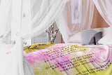 Bible Verses Premium Mink Sherpa Blanket - Lord's Prayer ~Matthew 6:9-13~ (Design: Watercolor 3)