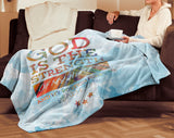 Bible Verses Premium Mink Sherpa Blanket - God Is The Strength Of My Heart Forever ~Psalm 73:26~ Design 8