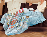 Bible Verses Premium Mink Sherpa Blanket - God Is The Strength Of My Heart Forever ~Psalm 73:26~ Design 1