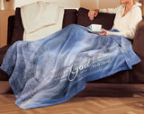 Bible Verses Premium Sherpa Mink Blanket - Peace From God ~2 Thessalonians 1:2~