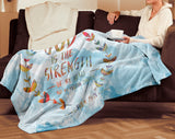 Bible Verses Premium Mink Sherpa Blanket - God Is The Strength Of My Heart Forever ~Psalm 73:26~ Design 14