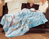 Bible Verses Premium Mink Sherpa Blanket - God Is The Strength Of My Heart Forever ~Psalm 73:26~ Design 18