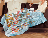 Bible Verses Premium Mink Sherpa Blanket - God Is The Strength Of My Heart Forever ~Psalm 73:26~ Design 3